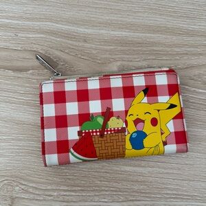 loungefly Pokémon zip wallet picnic fruit basket red plaid spring